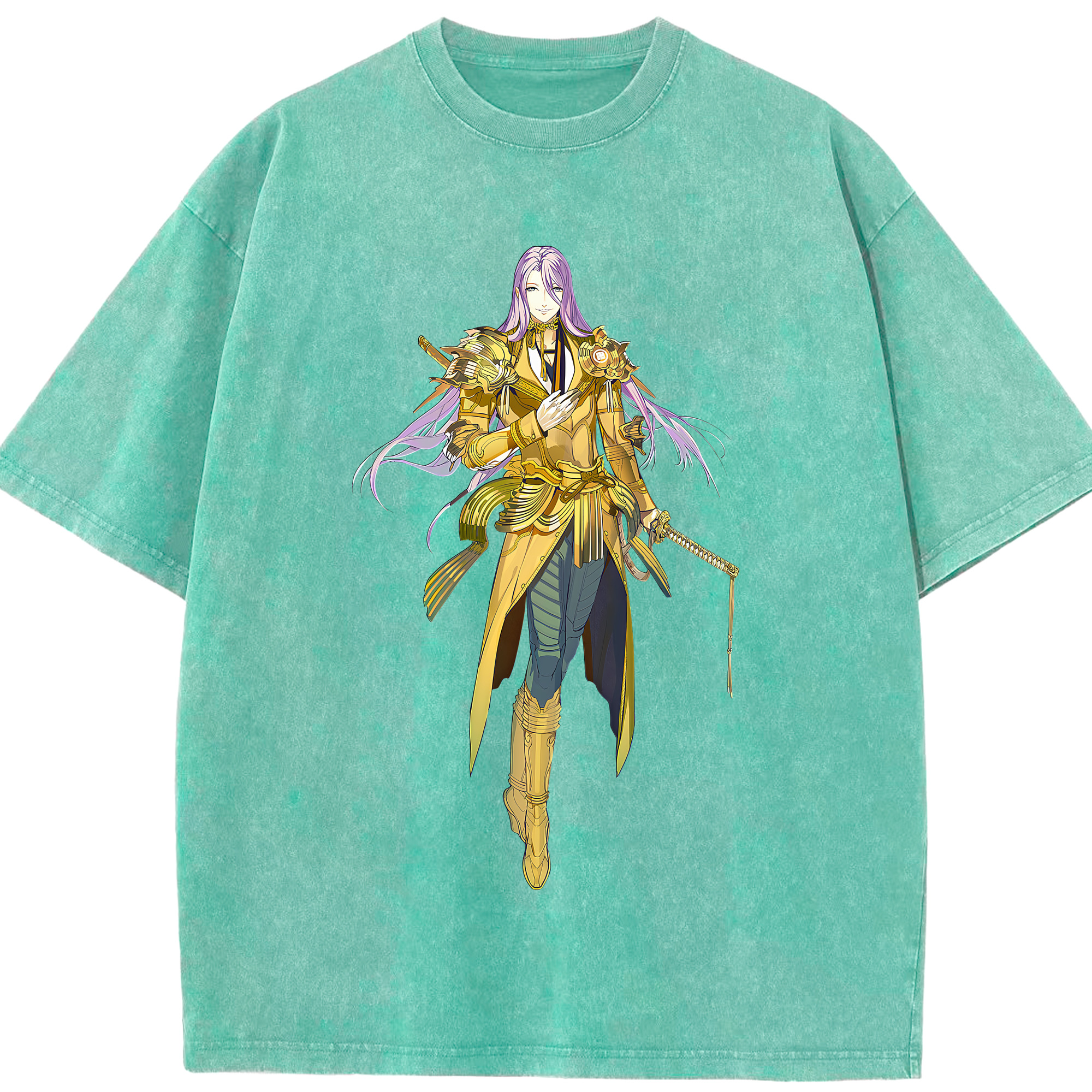 （画像用） 刀剣乱舞 Touken Ranbu 綿100% ヴィンテージ風 半袖Tシャツ（フロントプリント）